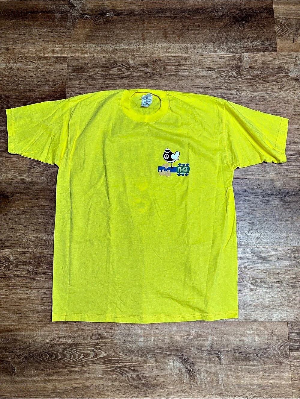 ORIGINAL Fruit of the Loom Woodstock 99 Peace Patrol Security T-Shirt Graphic Te